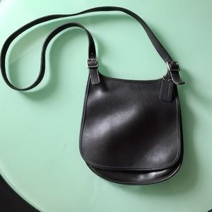 Dark gray Coach purse